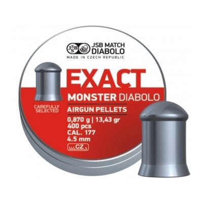 Пули пневматические EXACT Monster Diabolo 4,52 мм 0,87 грамма (400 шт.)