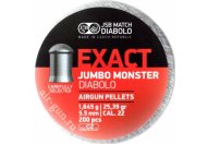 Пули пневматические JSB EXACT Jumbo Monster Diabolo 5,52 мм 1,645 грамма (200 шт.)