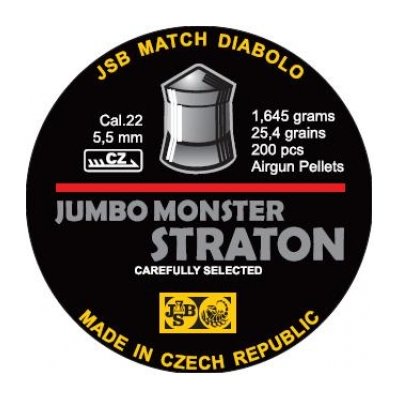 Пули пневматические JSB Straton Jumbo Monster Diabolo 5,5 мм 1,645 грамма (200 шт.)