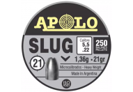 Пули пневматические Apolo Slug 5,5 мм 1,36 грамма (250 шт.)