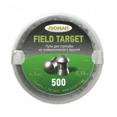 Пули пневматические Люман Field Target 4,5 мм 0,55 грамм (500 шт.)