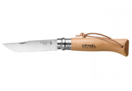 Нож Opinel Tradition №08, нержавеющая сталь, с темляком, 001321