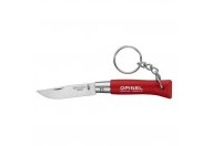 Нож-брелок Opinel №04, нержавеющая сталь, красный, 002055