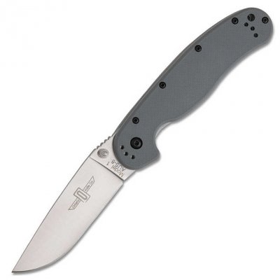 Нож складной Ontario RAT 1 ON8848GY клинок AUS8 серая нейлоновая рукоять 8848GY