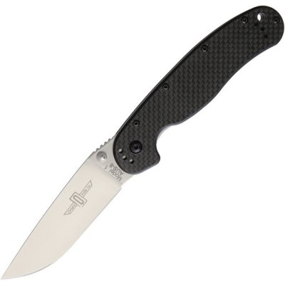 Нож складной Ontario RAT 1 ON8886CF клинок AUS8 черная рукоять 8886CF