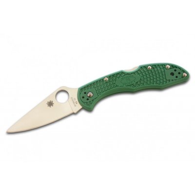 Нож Spyderco Delica Flat Ground Green C11FPGR