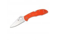 Нож Spyderco Delica Flat Ground Orange C11FPOR