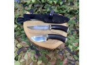 Титов и Солдатова Спарка из ножей Кубанец и Барсук-3, сталь 95Х18, рукоять граб