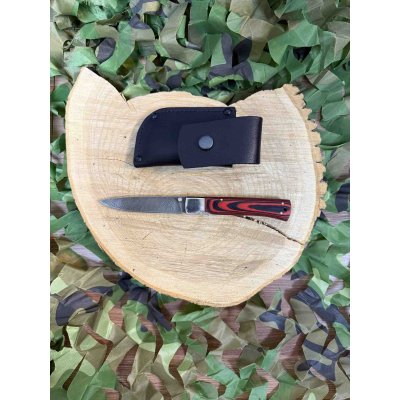 Нож складной Титов и Солдатова дамаск, микарта