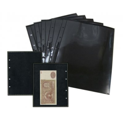 Лист двухсторонний для бон и открыток на черной основе 200х250мм на 1 ячейку размером 180х248мм