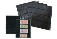 Лист двухсторонний для бон и марок на черной основе 200х250мм на 4 ячейки размером 180х56мм