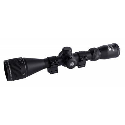 Прицел Nikko Stirling MOUNTMASTER 3-9x40, Half MD, подс. красн./зелен., AO, 2 кольца на 11мм