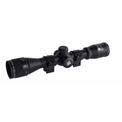 Прицел Nikko Stirling MOUNTMASTER 4x32, Half MD, подсветка красн./зелен., АО, 2 кольца на 11мм