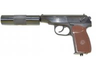 Пистолет пневматический Ижевск МР 654К-22 с фальшглушителем