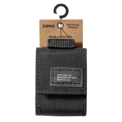 Чехол ZIPPO для широкой зажигалки,нейлон,с нейлоновым фиксатором на ремень, черный (48400)