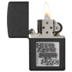 Зажигалка Zippo 363 "Black Crackle"