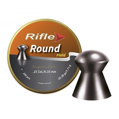 Пули пневматические Rifle Field Series Round 6,35 мм 1,71 грамма (200 шт.)