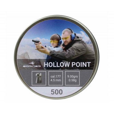 Пули пневматические Borner 4.5 мм Hollow Point 0.58 грамм (500 шт.)