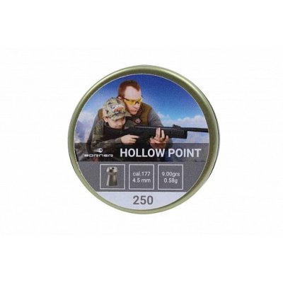 Пули пневматические Borner 4.5 мм Hollow Point 0.58 грамм (250 шт.)