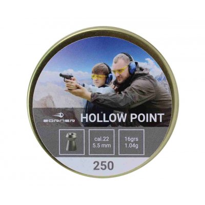 Пули пневматические Borner 5.5 мм Hollow Point 1.04 грамма (250 шт.)