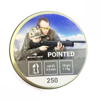 Пули пневматические Borner 5.5 мм Pointed 1.15 грамм (250 шт.)