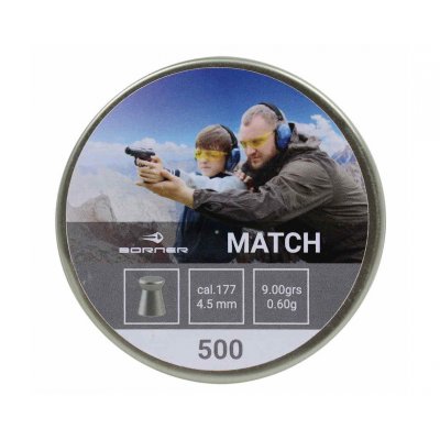 Пули пневматические Borner 4.5 мм Match 0.6 грамм (500 шт.)