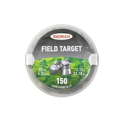 Пули пневматические Люман Field Target 6,35 мм 2,15 грамм (150 шт.)