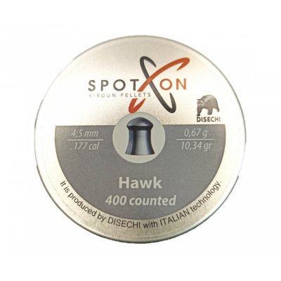 Пули пневматические Spoton Hawk 4,5 мм 0,67 грамма (400 шт.)